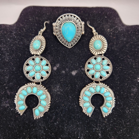 2pc Turquoise Jewelry Bundle - Picture 2 of 4